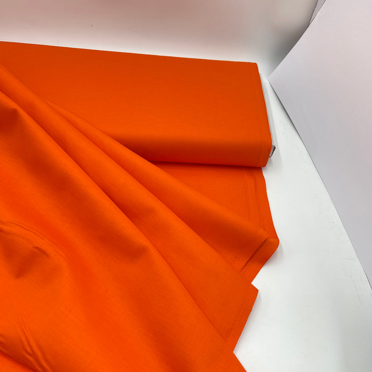 Homespun Orange Fabric – Solid Blender | Hobbycraft HS.Orange