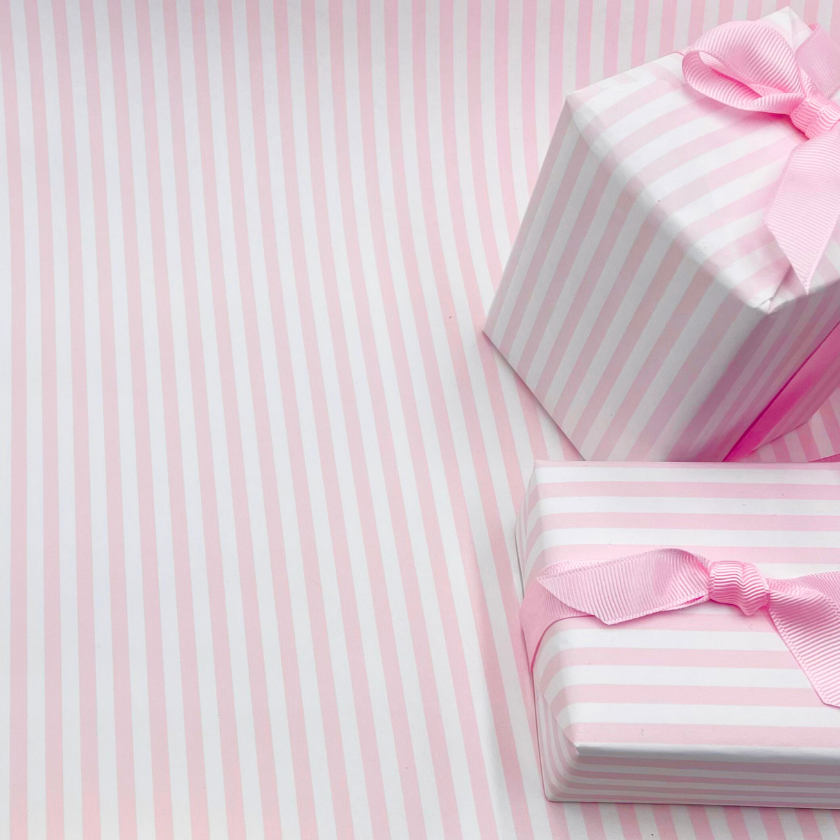 Pink Thin Stripe Gift Wrapping Paper – 80gsm, 60cm Wide