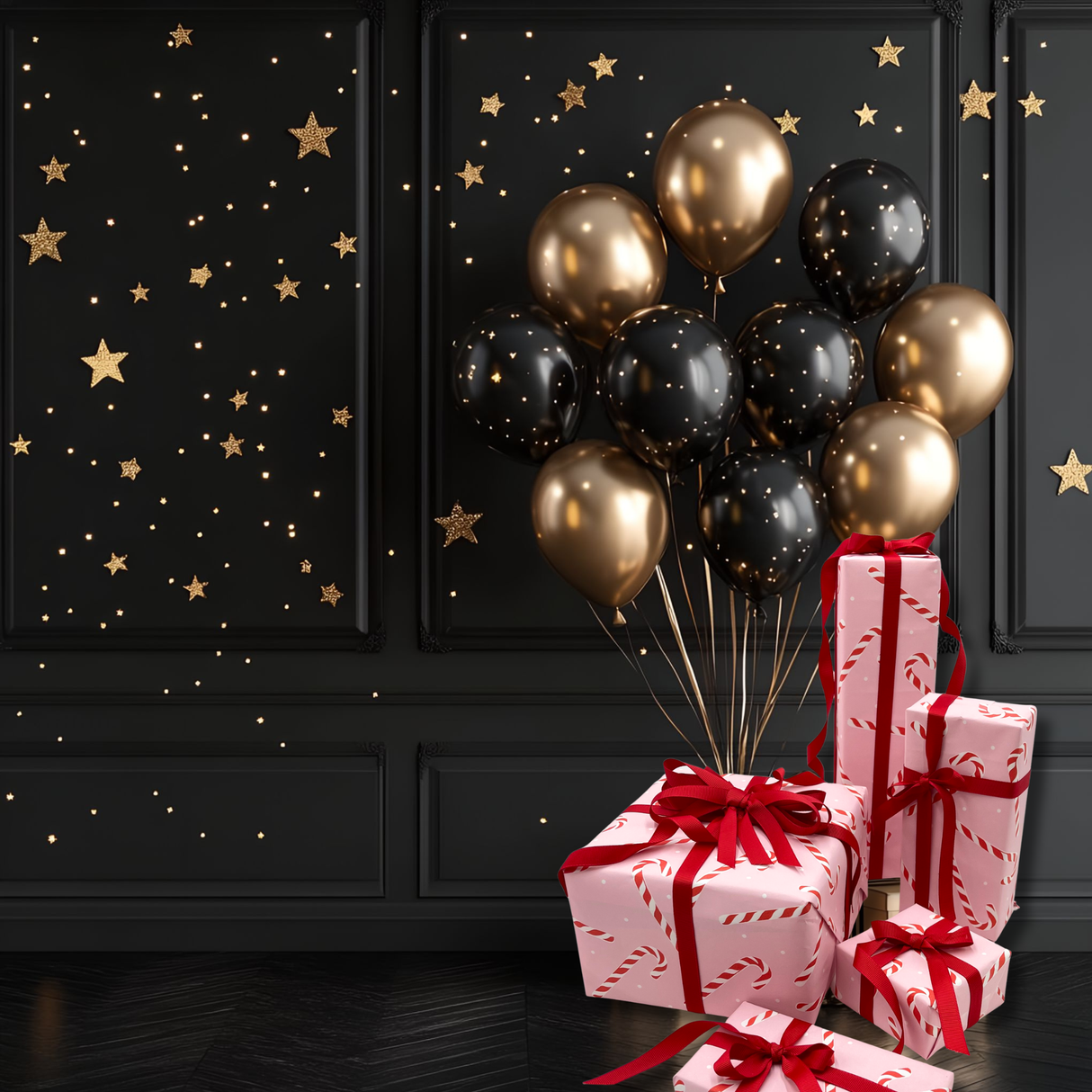 Candy Cane Pink Gift Wrapping Paper – 80gsm, 60cm Wide | Festive Christmas Wrap