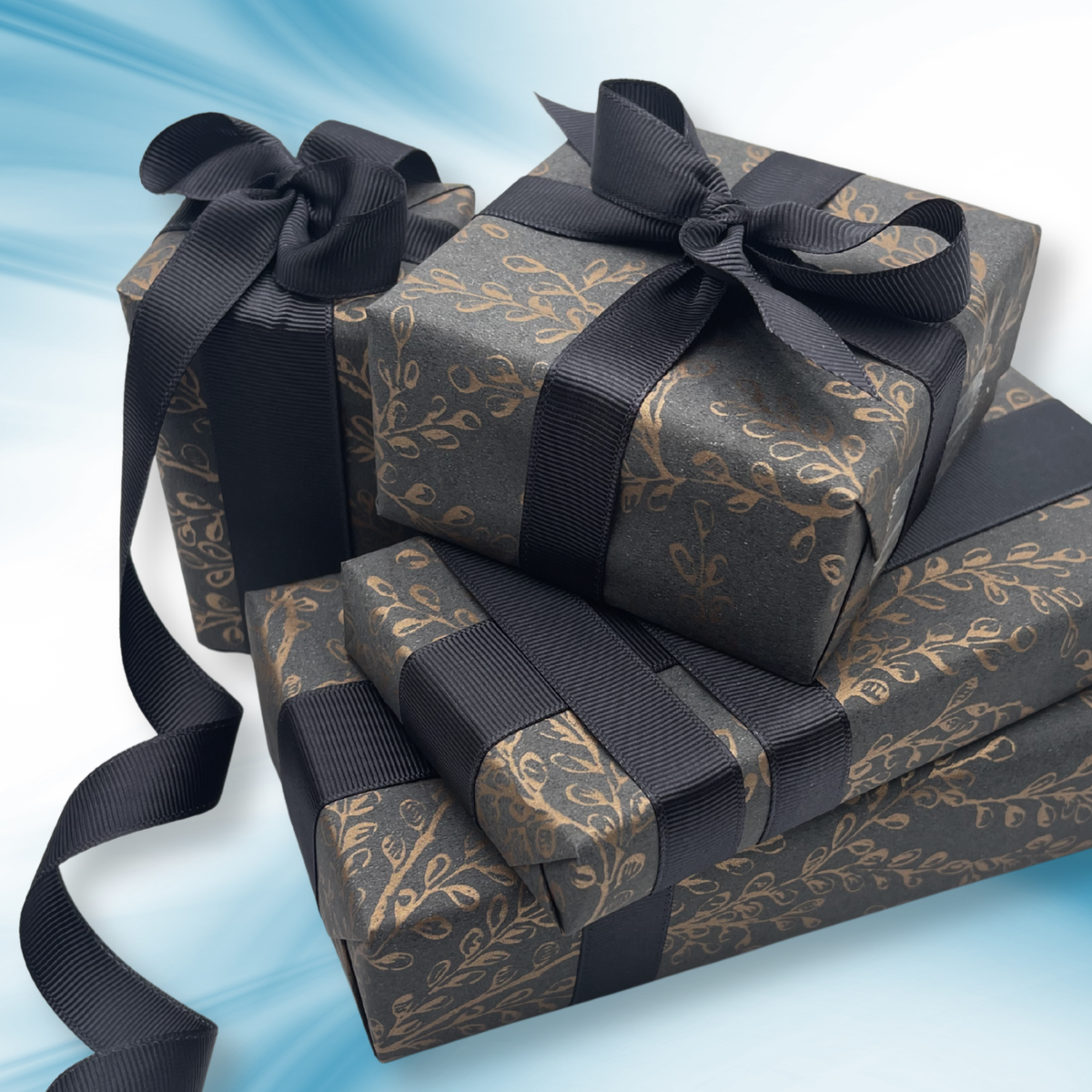 Harmony Charcoal Gift Wrapping Paper | Eco-Friendly | 60cm Wide