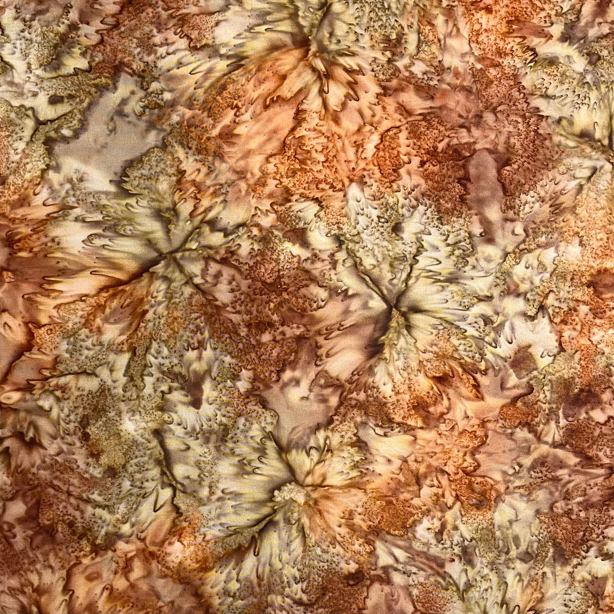 Bali Water Garden Earth Tones Batik Fabric by Benartex 07503-88