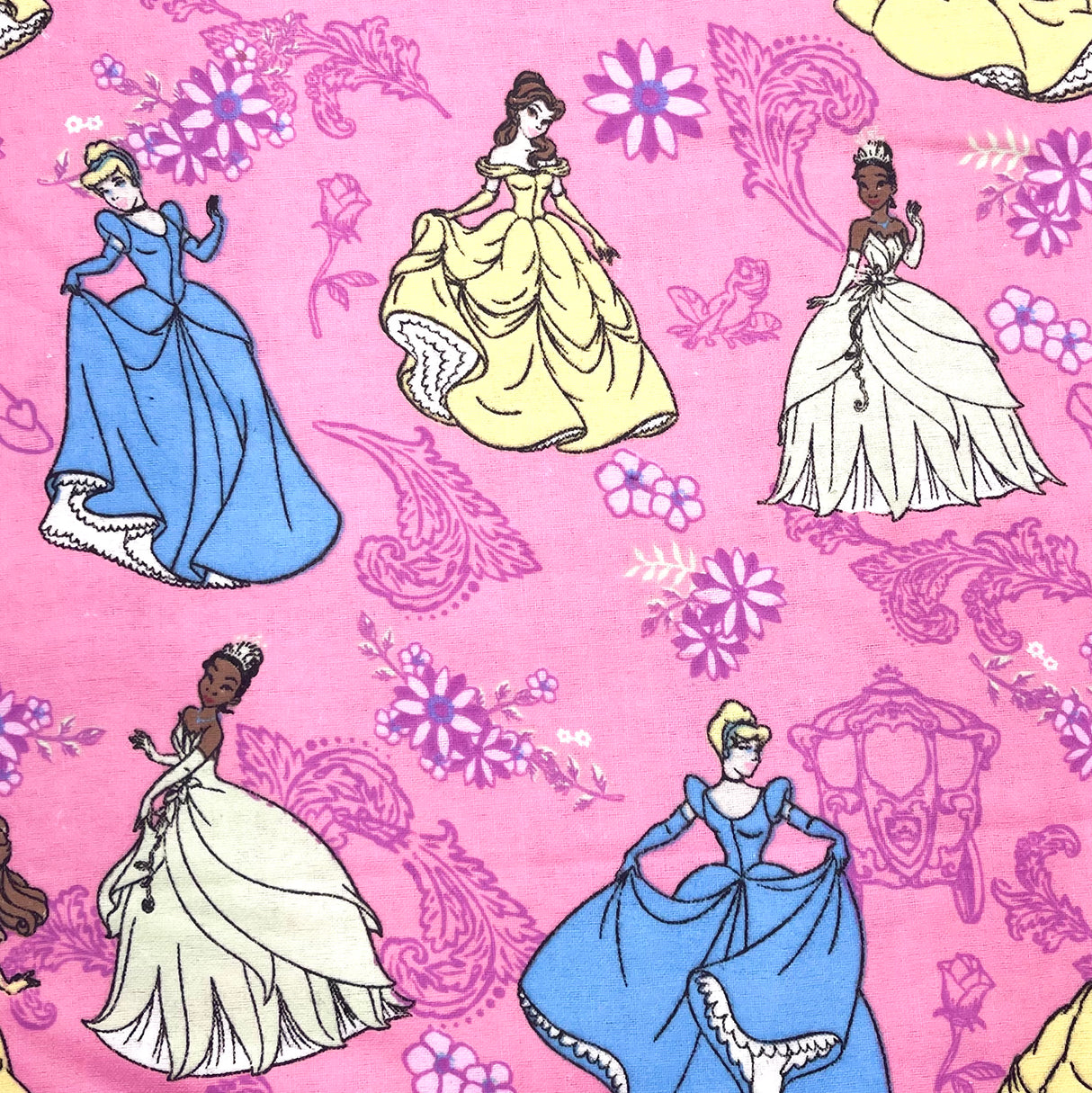 Disney fabric Princess Trio FLANNEL Fabric Disney Craft Quilting fabric CP36754 Springs Creative