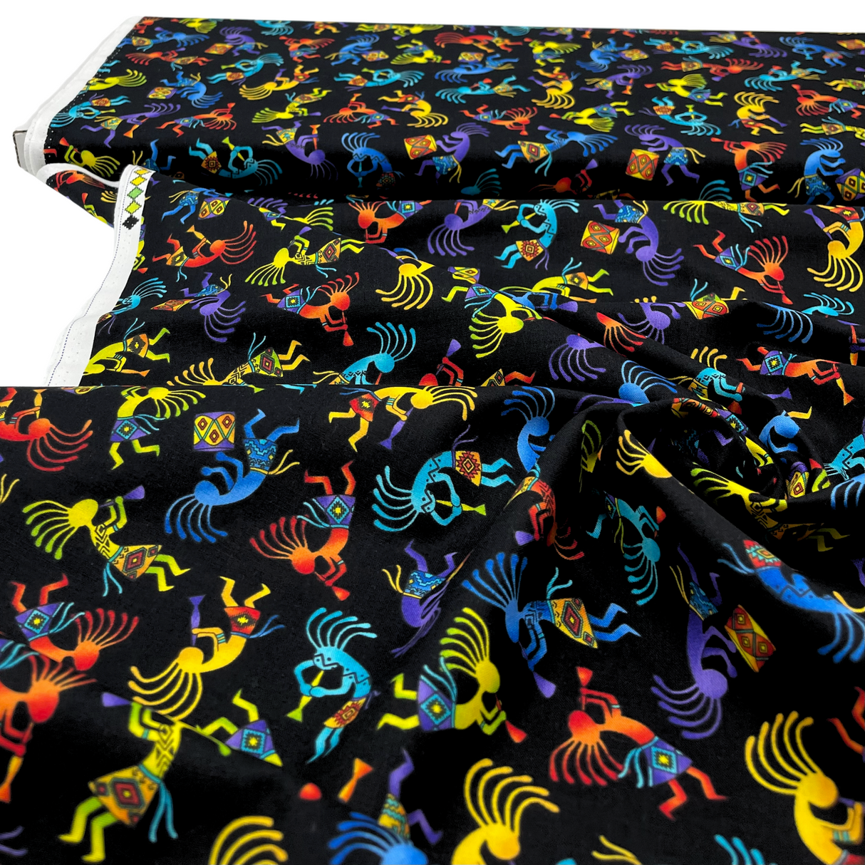 Out West Kokopelli Hopi Bright Fabric by Timeless Treasures - TT-C5158Brite