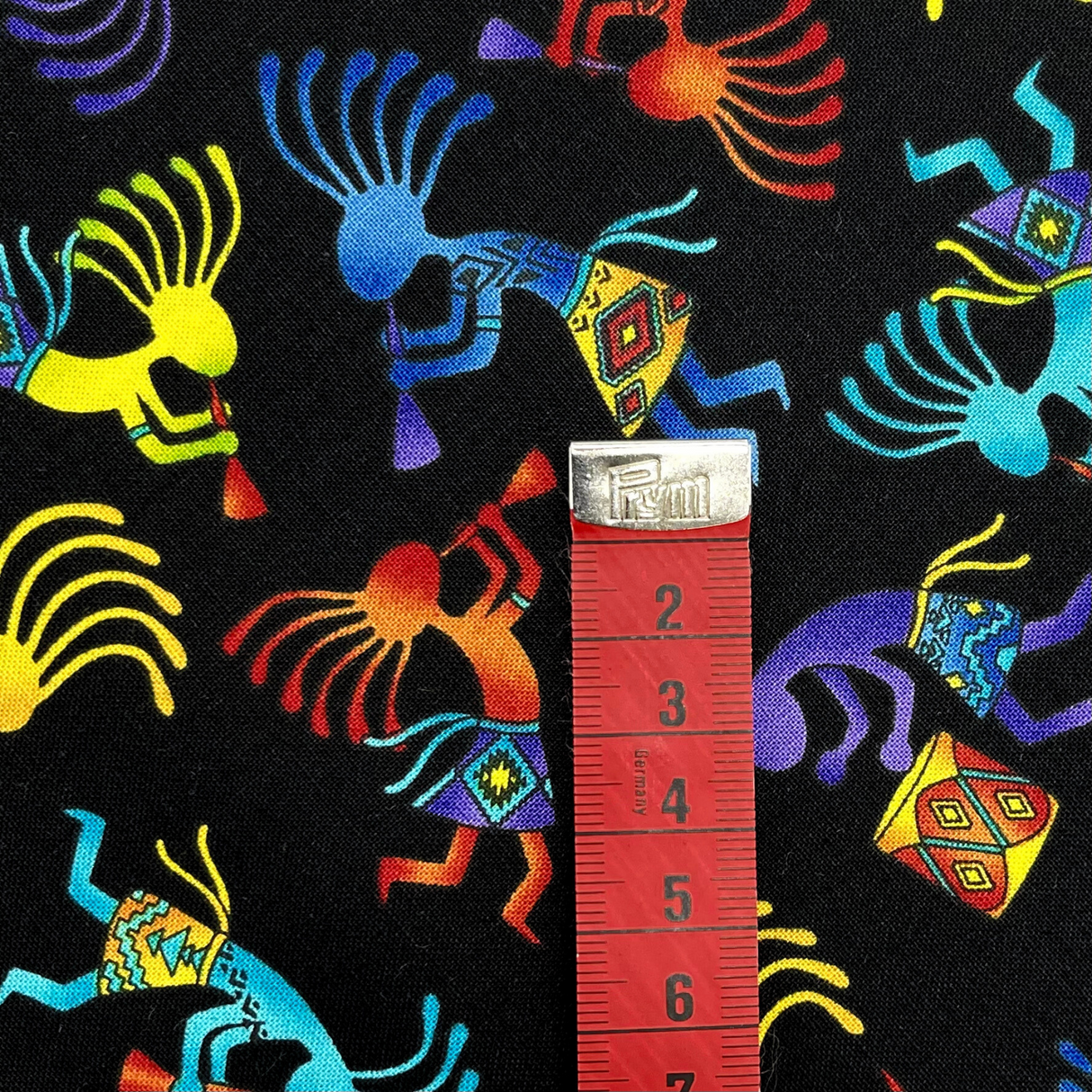 Out West Kokopelli Hopi Bright Fabric by Timeless Treasures - TT-C5158Brite