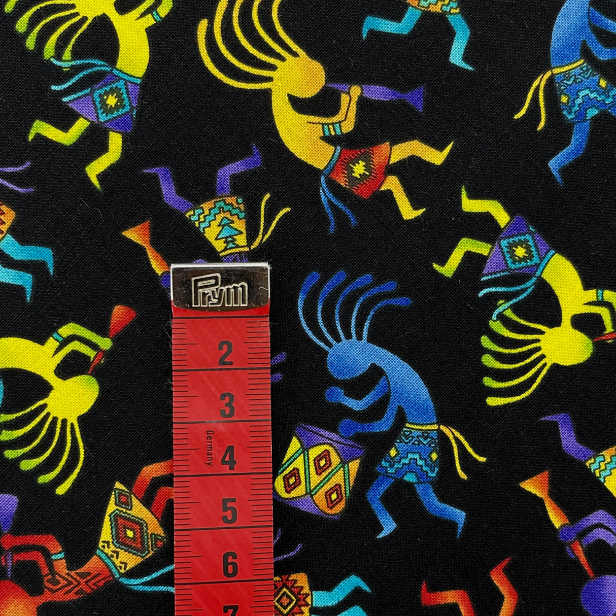 Out West Kokopelli Hopi Bright Fabric by Timeless Treasures - TT-C5158Brite