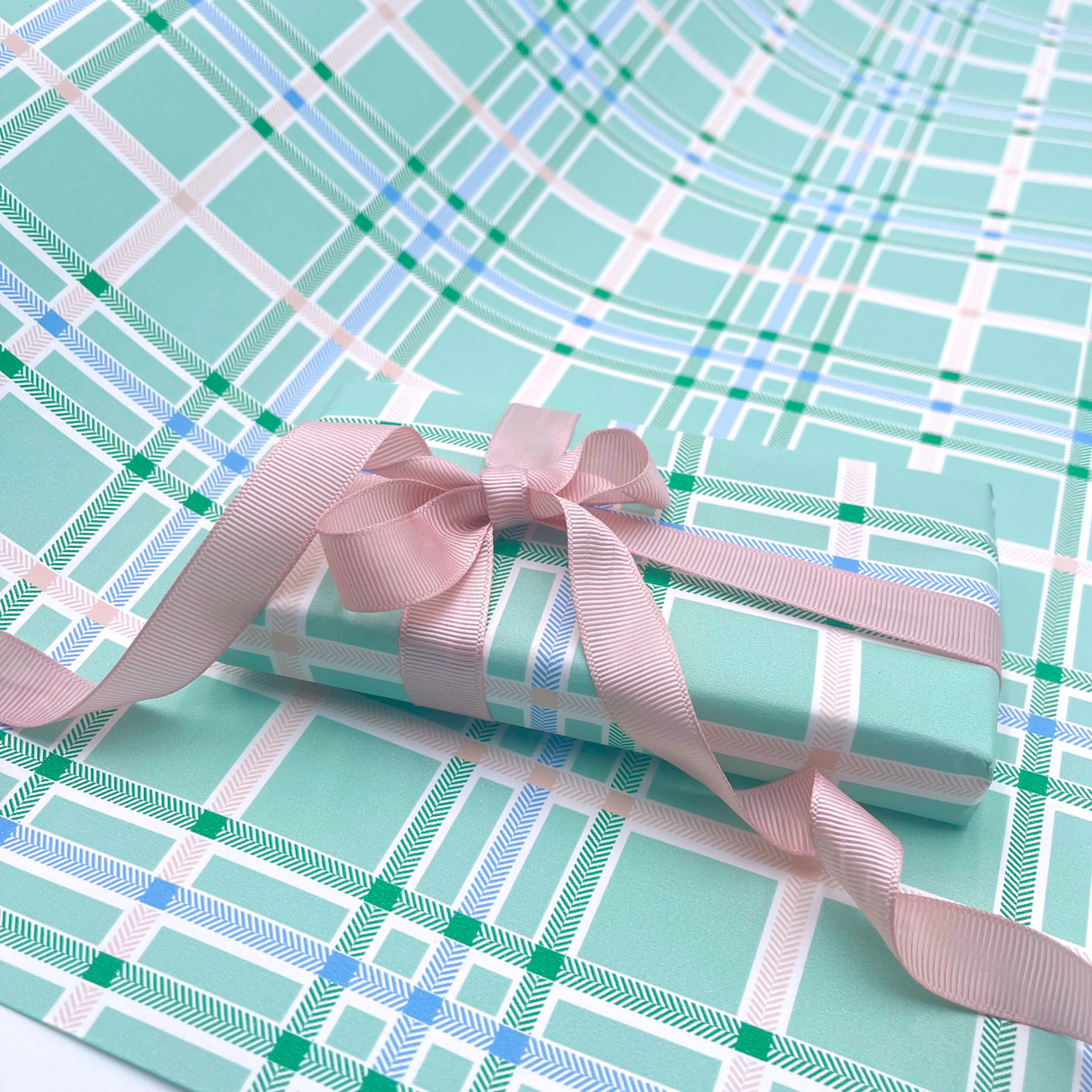 Oxford Gift Wrapping Paper | Soft Seagreen | 60cm Wide