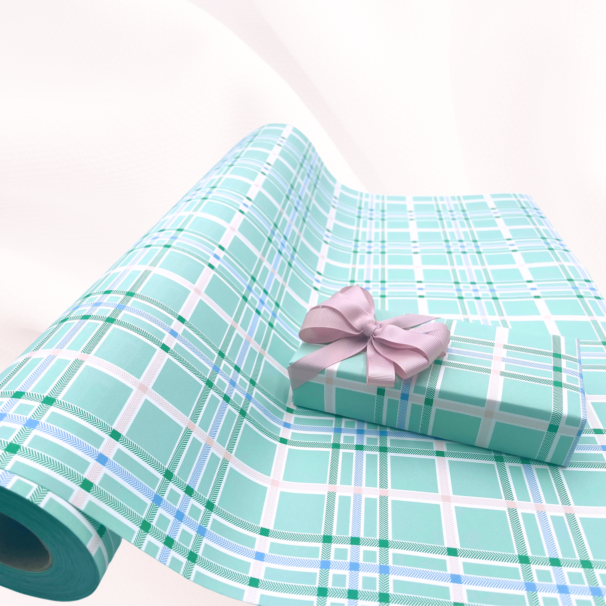 Oxford Gift Wrapping Paper | Soft Seagreen | 60cm Wide