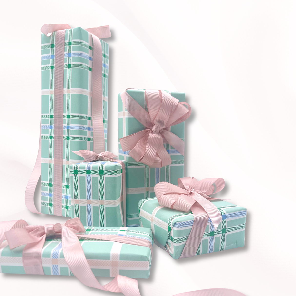 Oxford Gift Wrapping Paper | Soft Seagreen | 60cm Wide