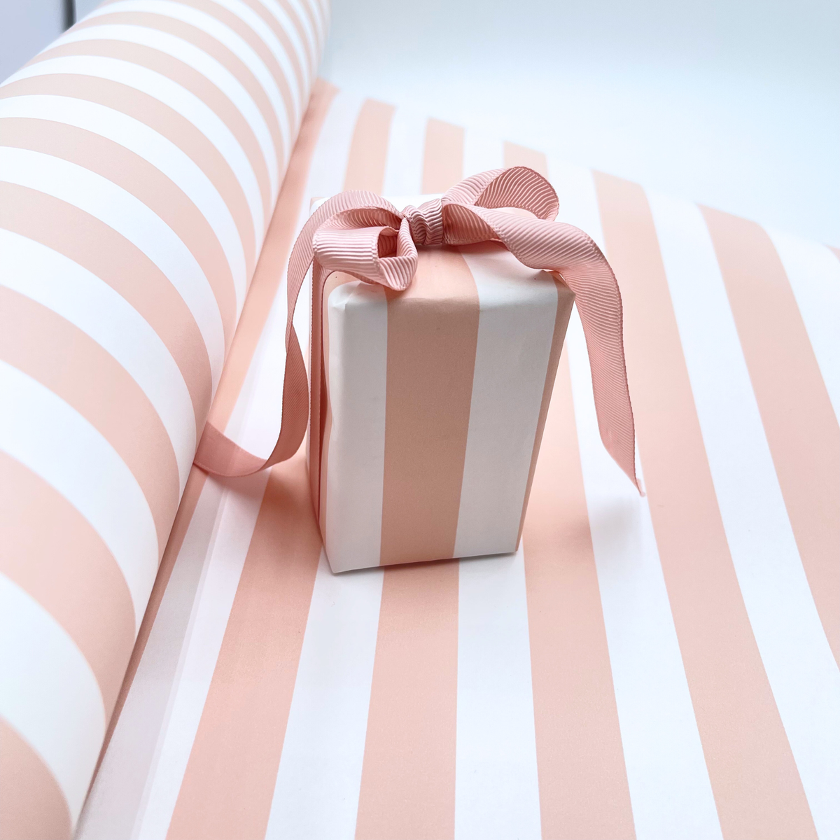 Pink Pavilion Stripe Eco-Friendly Gift Wrapping Paper