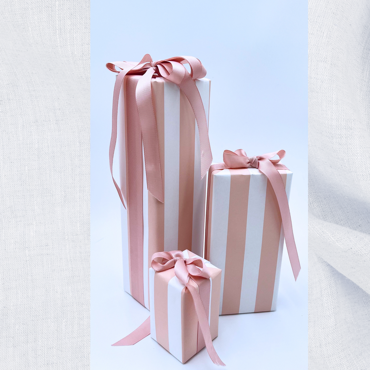 Pink Pavilion Stripe Eco-Friendly Gift Wrapping Paper