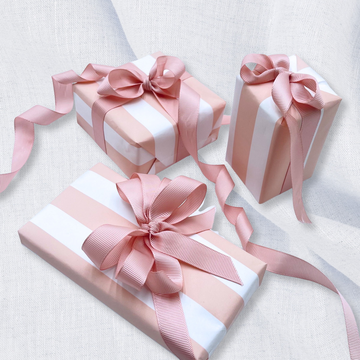 Pink Pavilion Stripe Eco-Friendly Gift Wrapping Paper