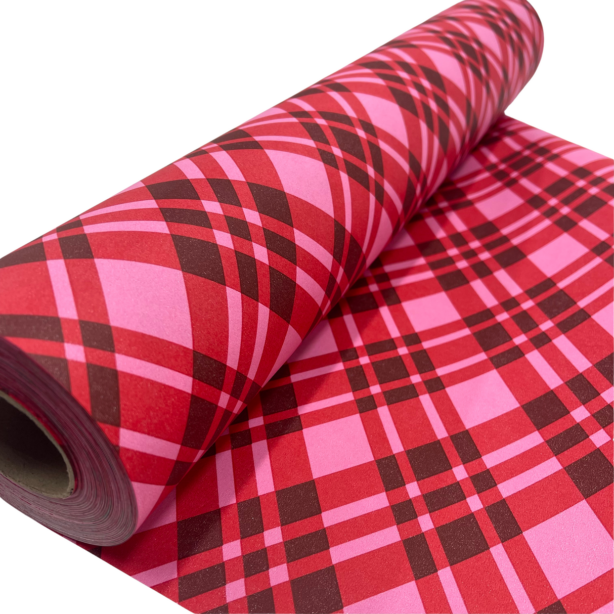Pink Candy Plaid Gift Wrapping Paper – 80gsm, 60cm Wide