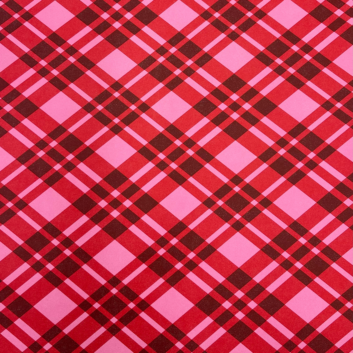 Pink Candy Plaid Gift Wrapping Paper – 80gsm, 60cm Wide