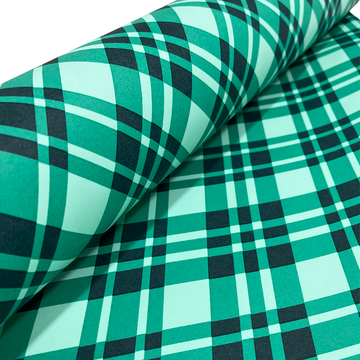 Plaid Forest Green Gift Wrapping Paper – 80gsm, 60cm Wide