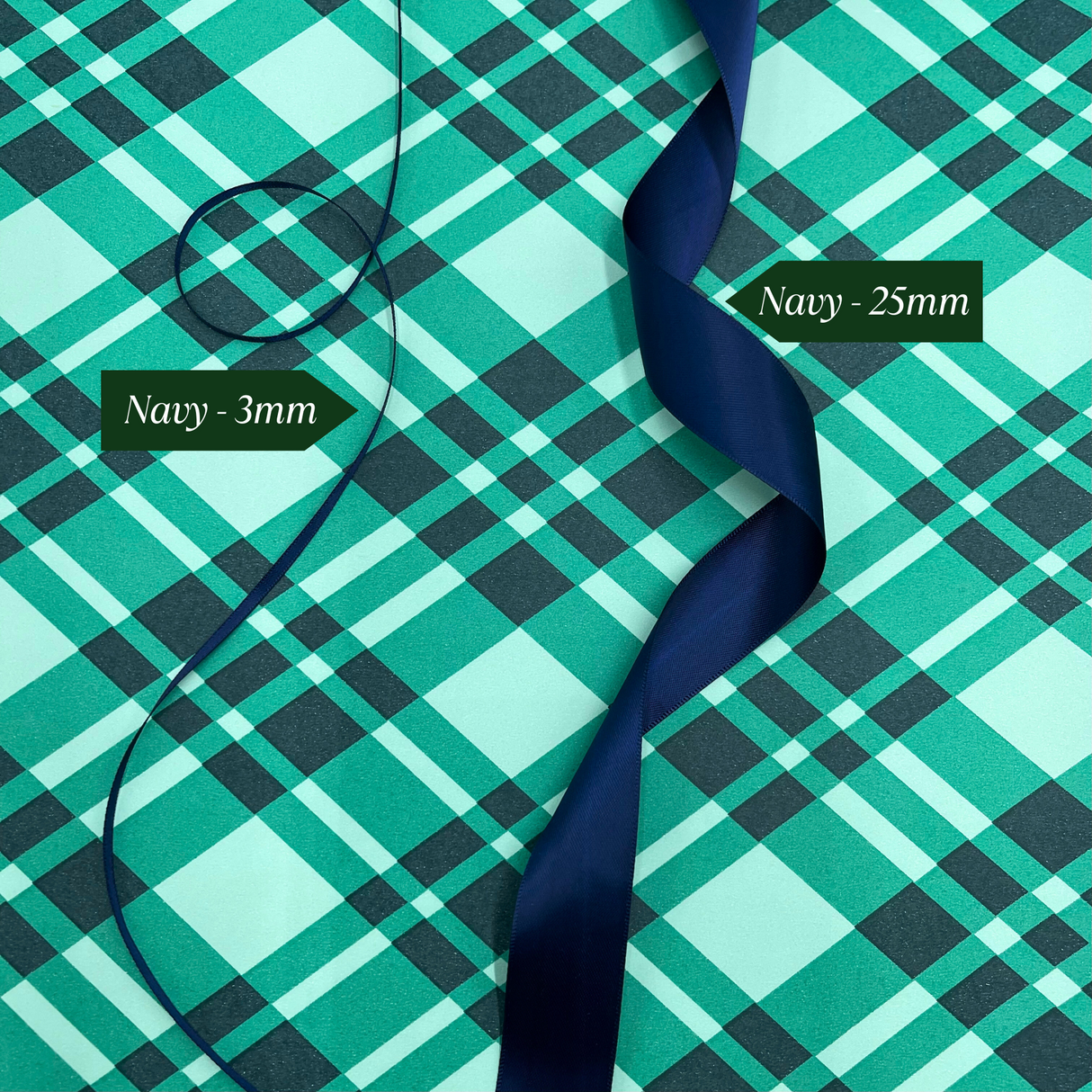 Plaid Forest Green Gift Wrapping Paper – 80gsm, 60cm Wide