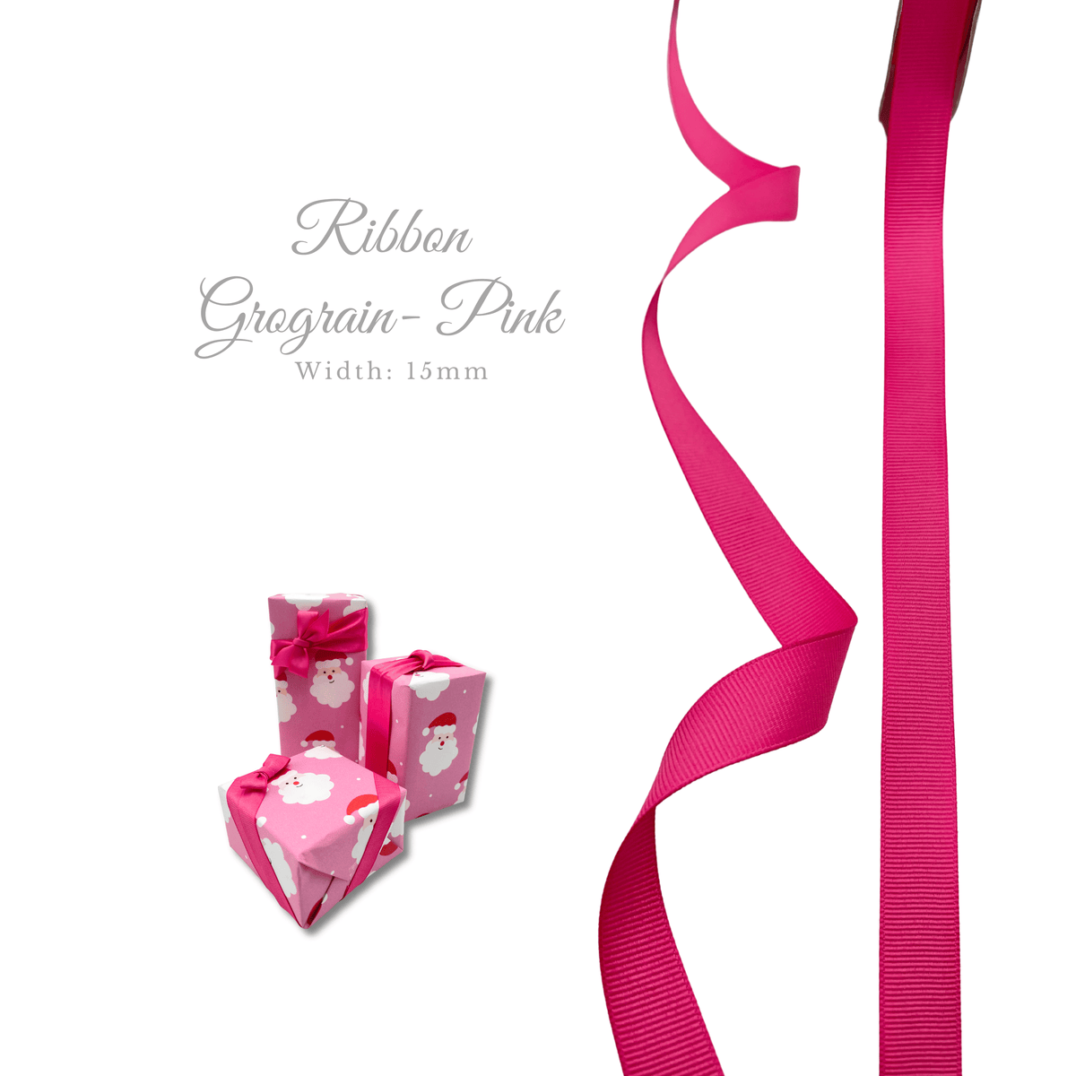 Santa Pink Gift Wrapping Paper – Pink Christmas Wrap
