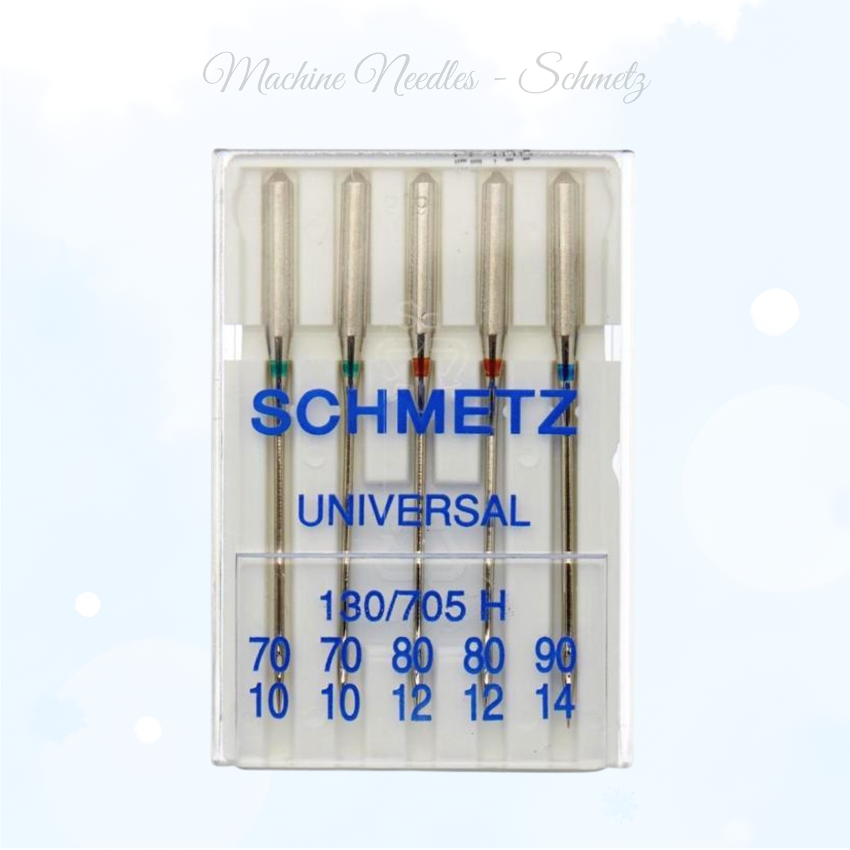 Schmetz Universal Sewing Machine Needles – Size 70–90 | Pack of 5