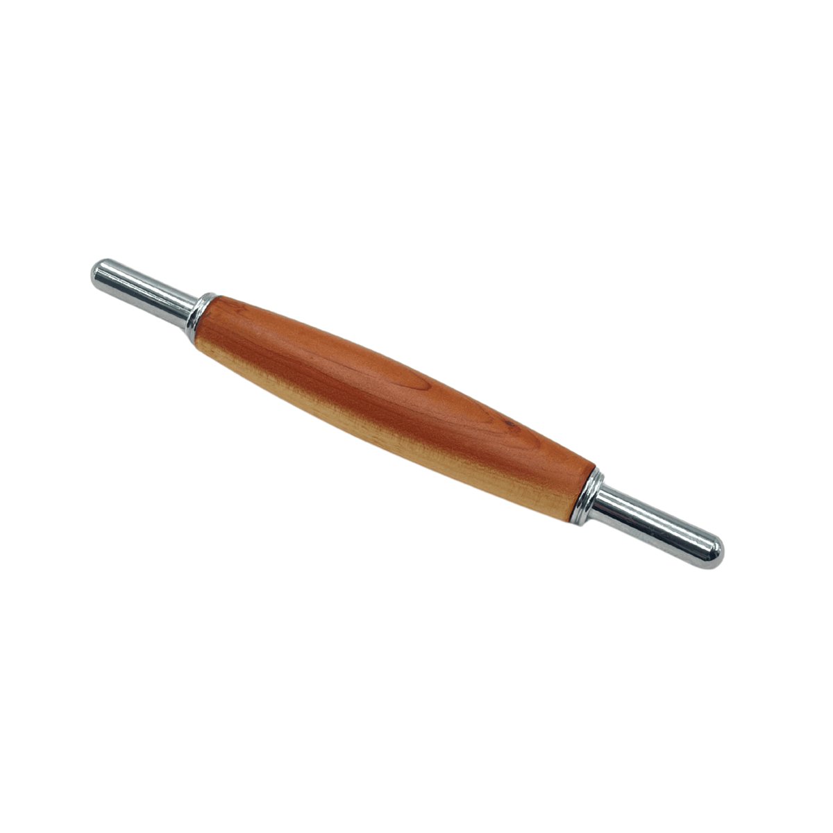 Wooden seam ripper with natural timber handle and chrome fittings