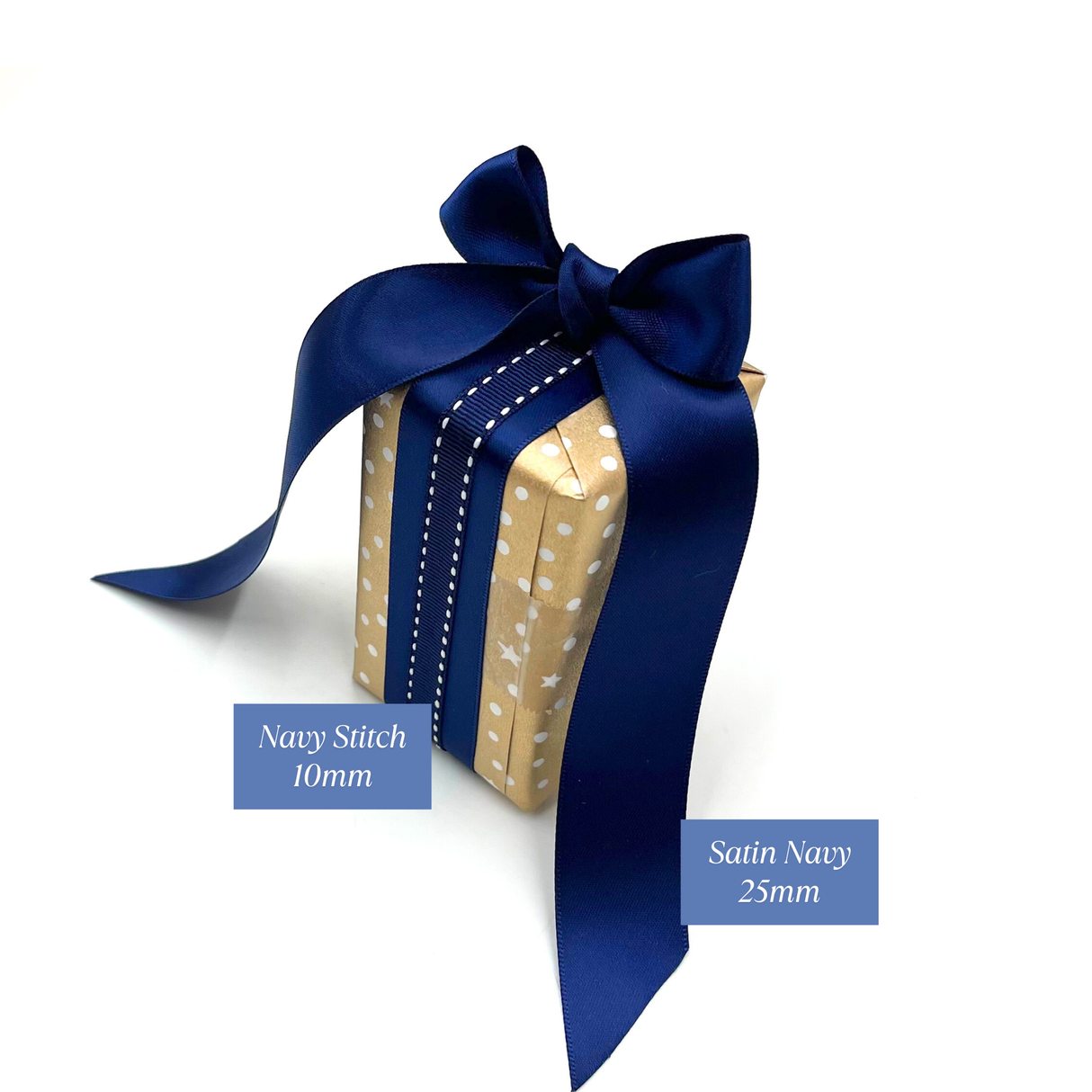 Starry Night Gold Gift Wrapping Paper – 80gsm, 60cm Wide | Festive Christmas Wrap