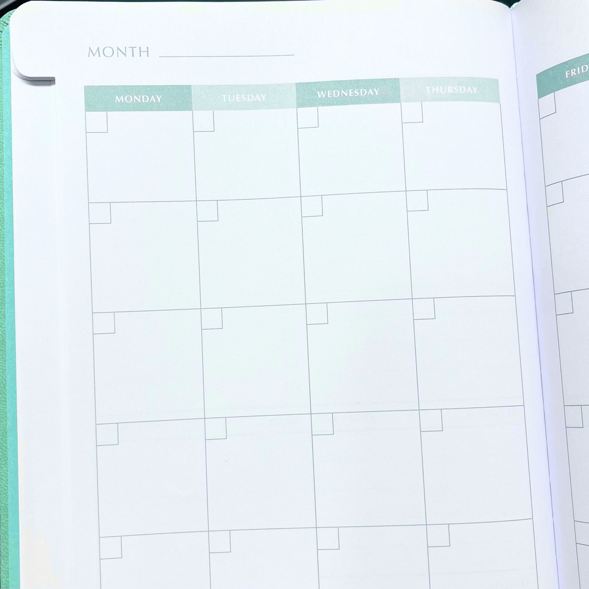 Undated Planner – 12 Month Hardcover Organiser with Gemstone Detail