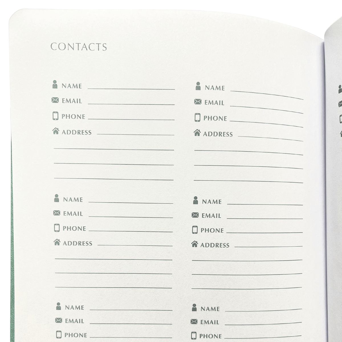 Undated Planner – 12 Month Hardcover Organiser with Gemstone Detail