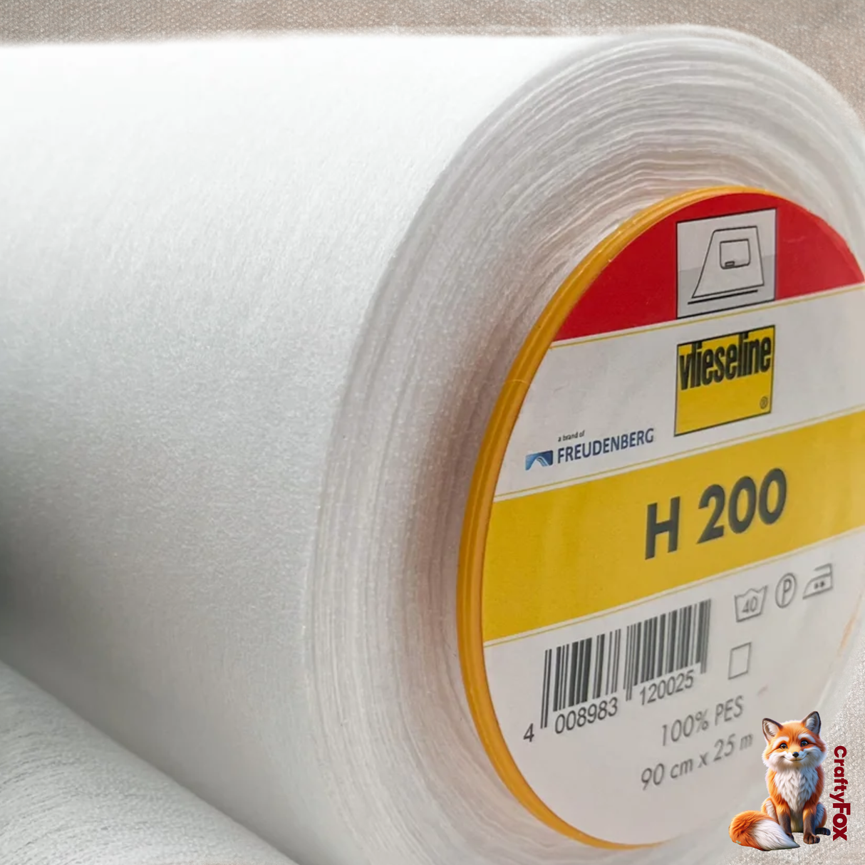 H200 Vilene Fusible Interfacing – Lightweight White (90cm)