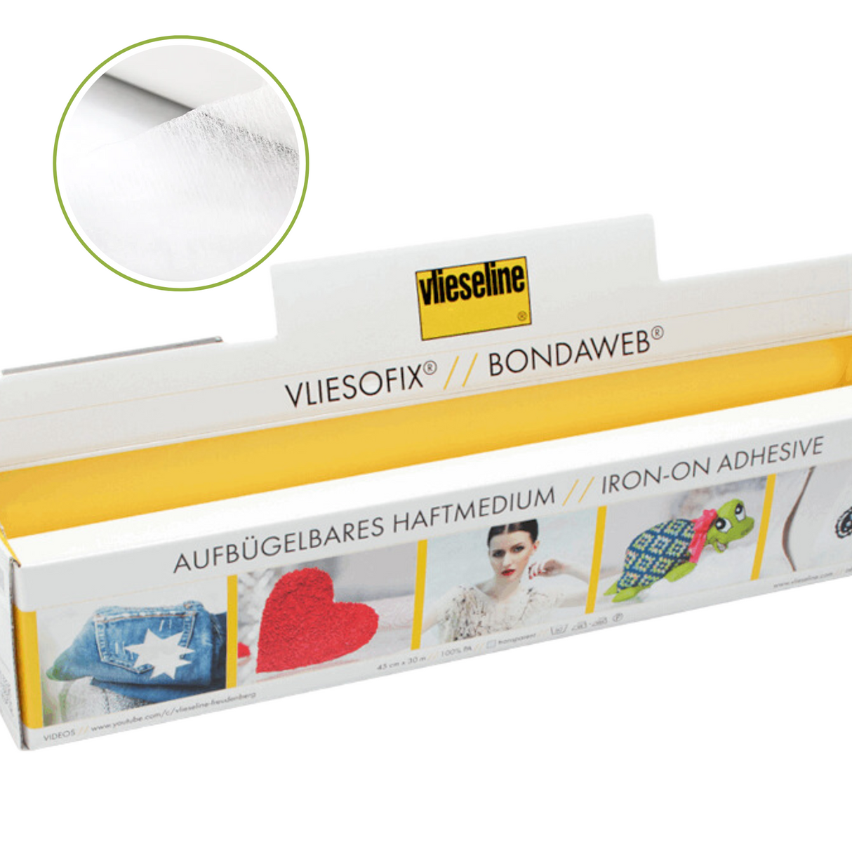 Vilene Bondaweb – Double Sided Web Adhesive | Vliesofix for Appliqué Quilting 45cm Wide
