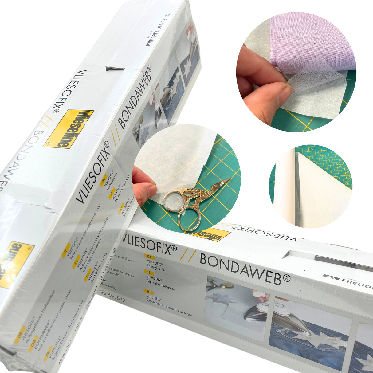 Vilene Bondaweb – Double Sided Web Adhesive | Vliesofix for Appliqué Quilting 45cm Wide
