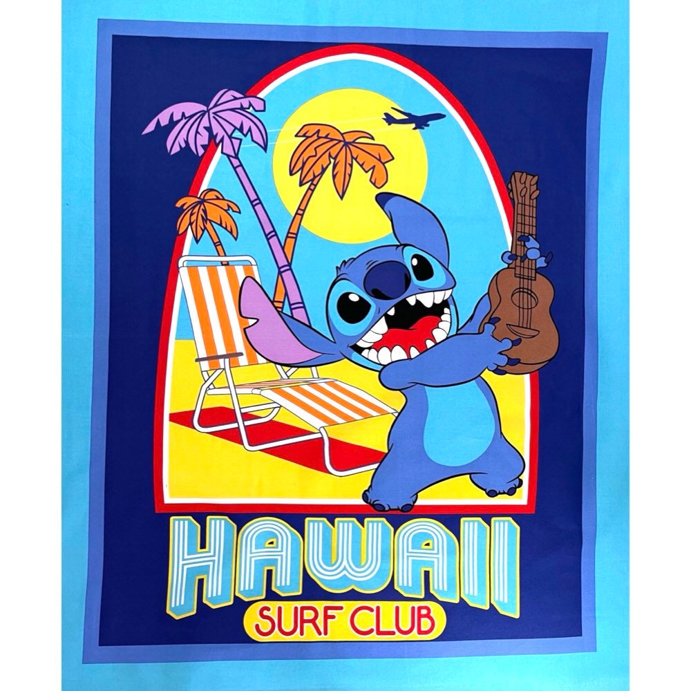 LILO and Stitch Disney, Cotton licensed fabric (PANEL)