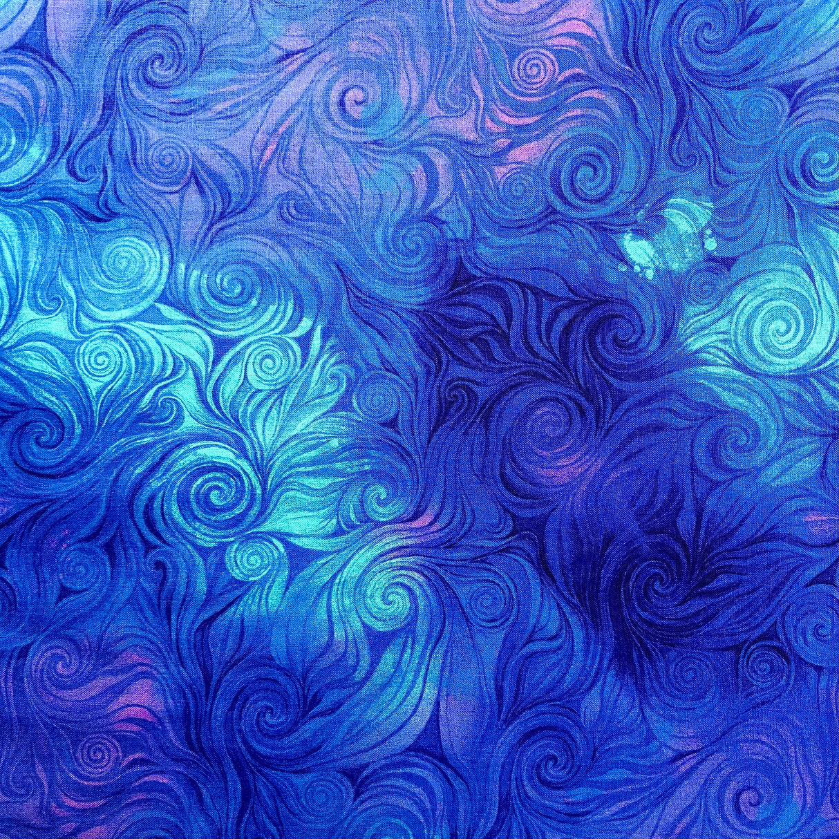 Awaken Blue Cotton, Swirl fabric by Timeless Treasures Fabric TT-CD6554.Blue