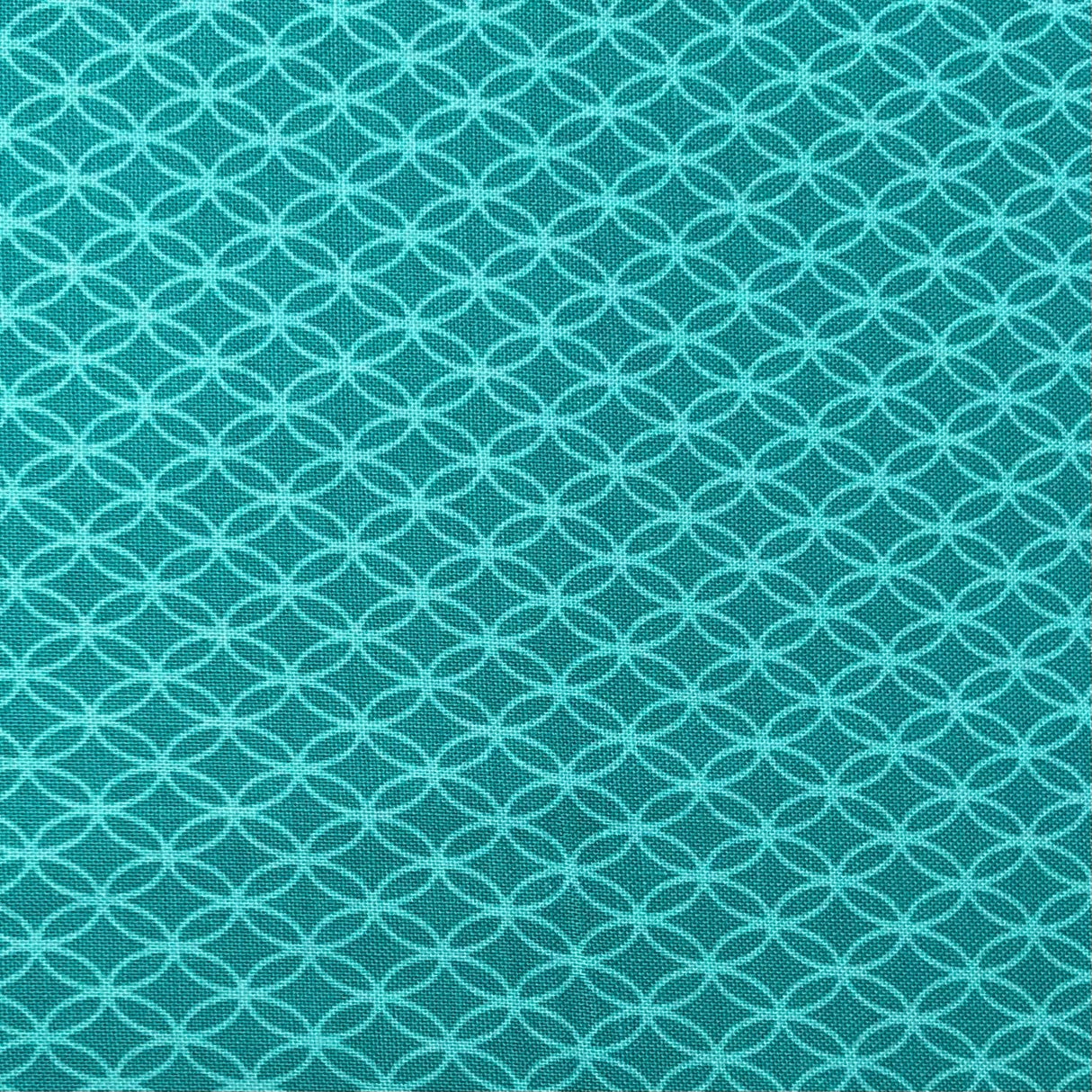 Chinoiserie Lilliana Geometric Turquoise Quilting Fabric - Michael Miller CX7296.Turq