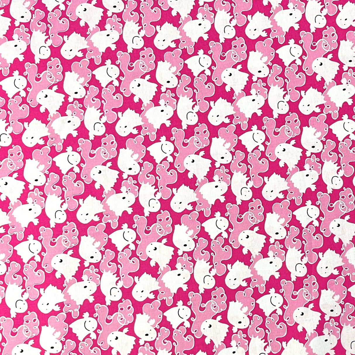 Pink Ghosts fabric