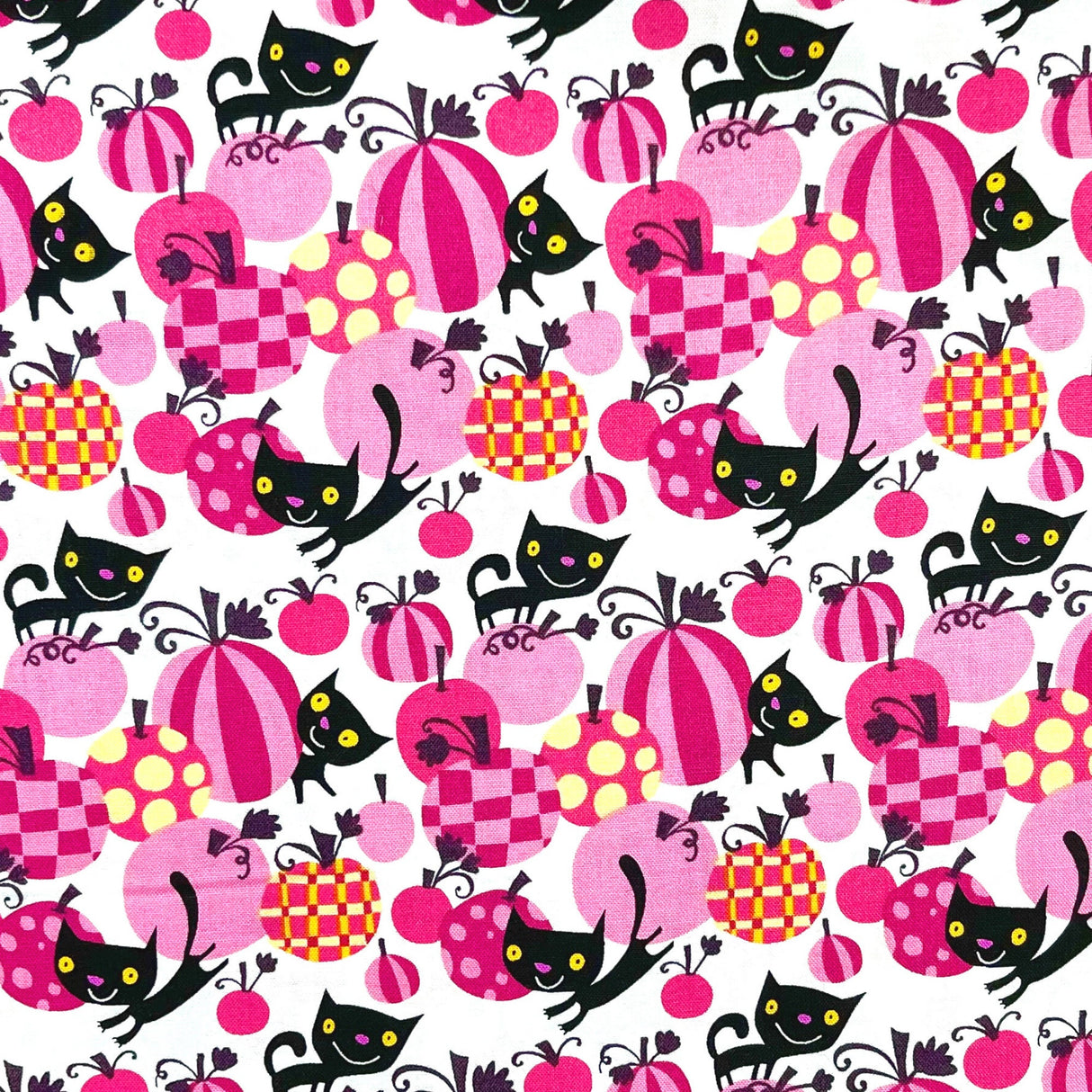 Black Cat Vampire fabric David Walker DW105.Vamp Halloween Cotton Quilting Craft fabric
