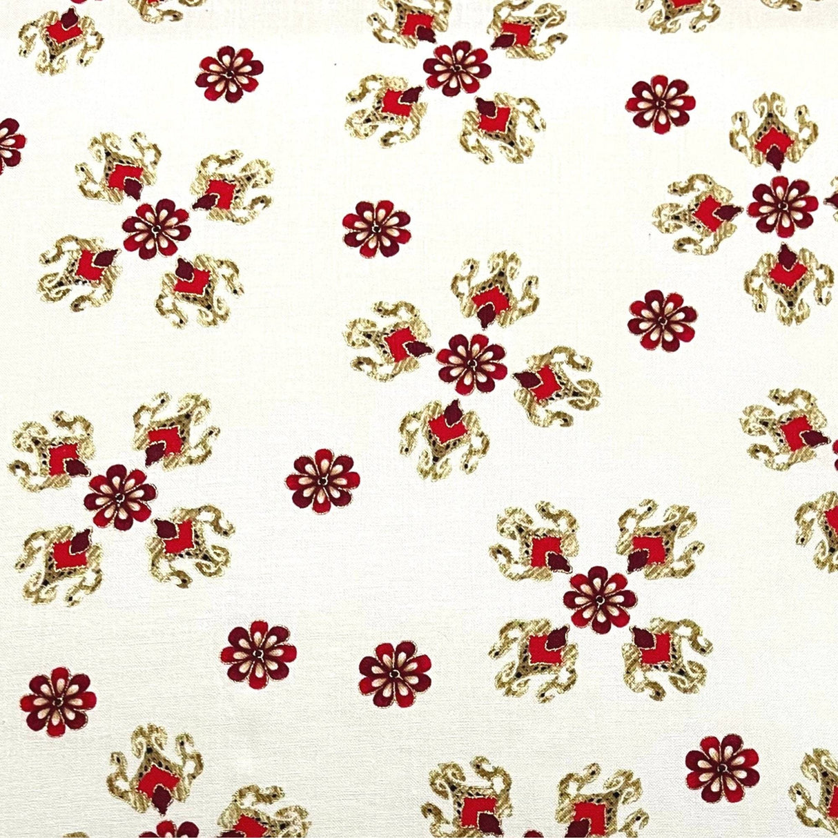 Floral fabric Medallions Carmen, fabric by Kanvas Benartex Fabrics