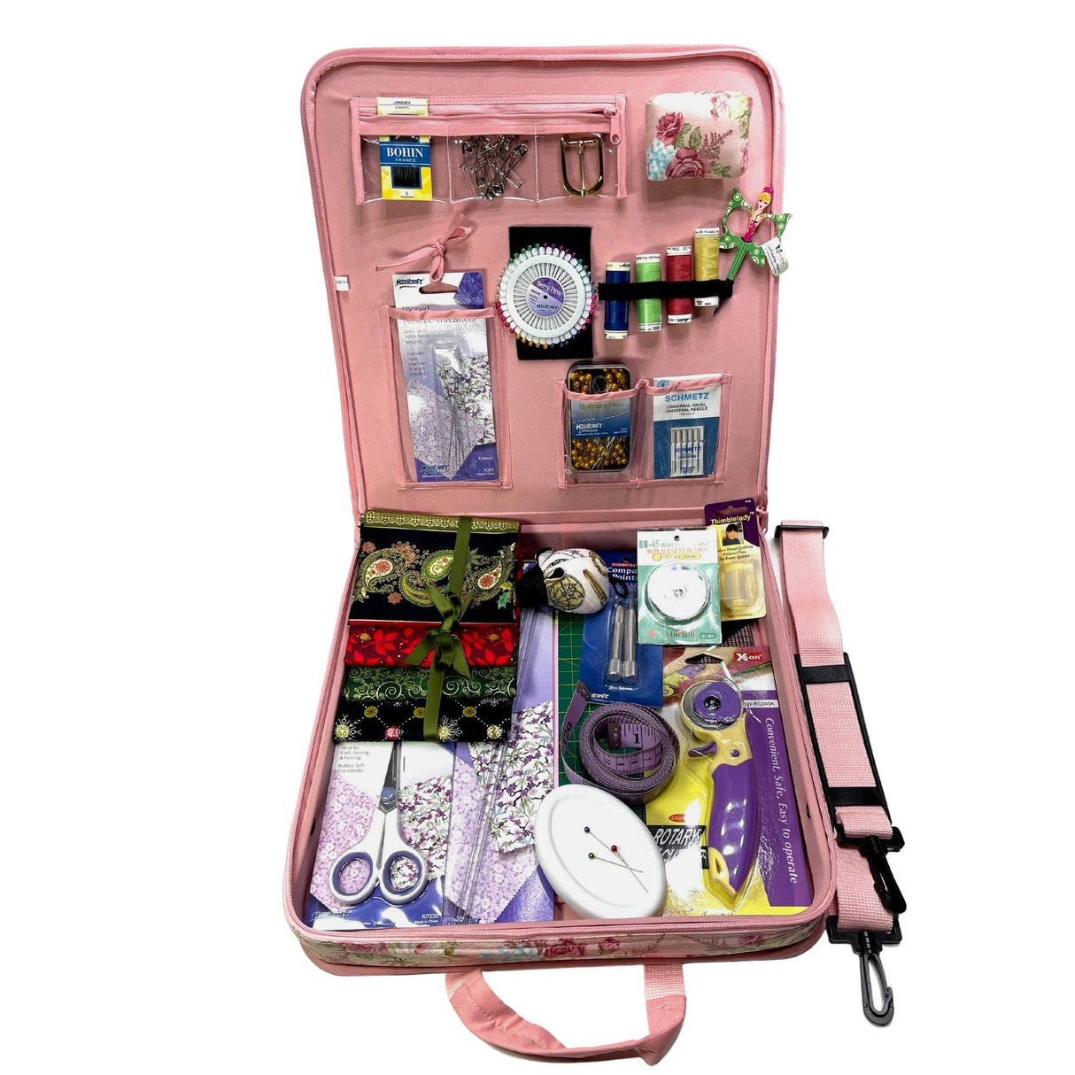 English Roses Organiser Kit, Craft carry all, Sewing tools Storage
