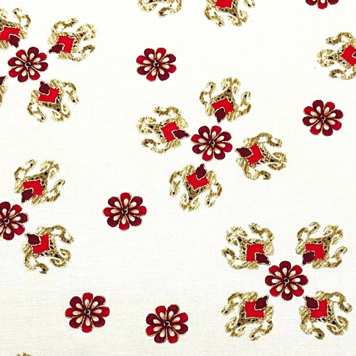 Floral fabric Medallions Carmen, fabric by Kanvas Benartex Fabrics