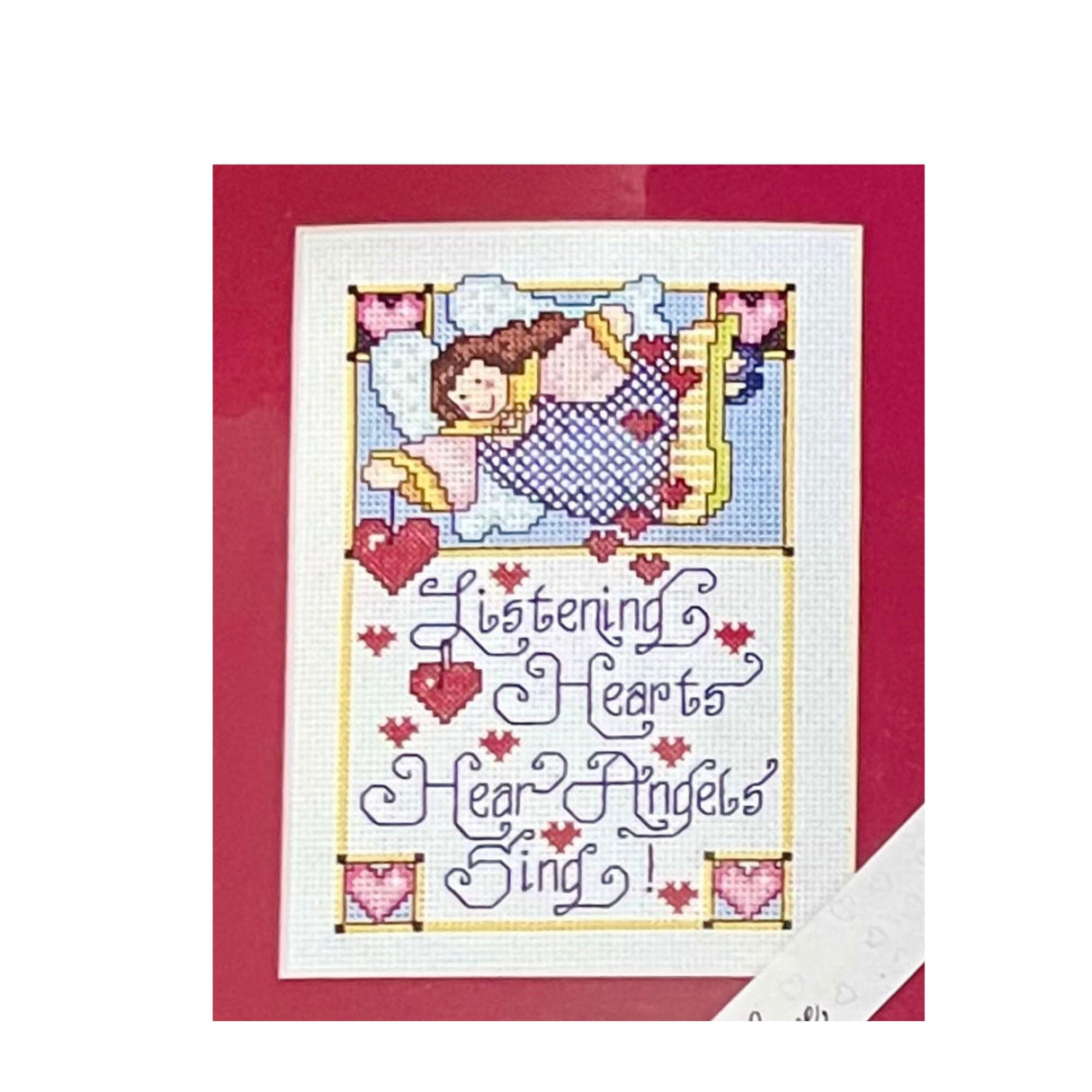 Cross Stitch Counted, Angels, Listening Hearts Expressions Bucilla Kit - 42492