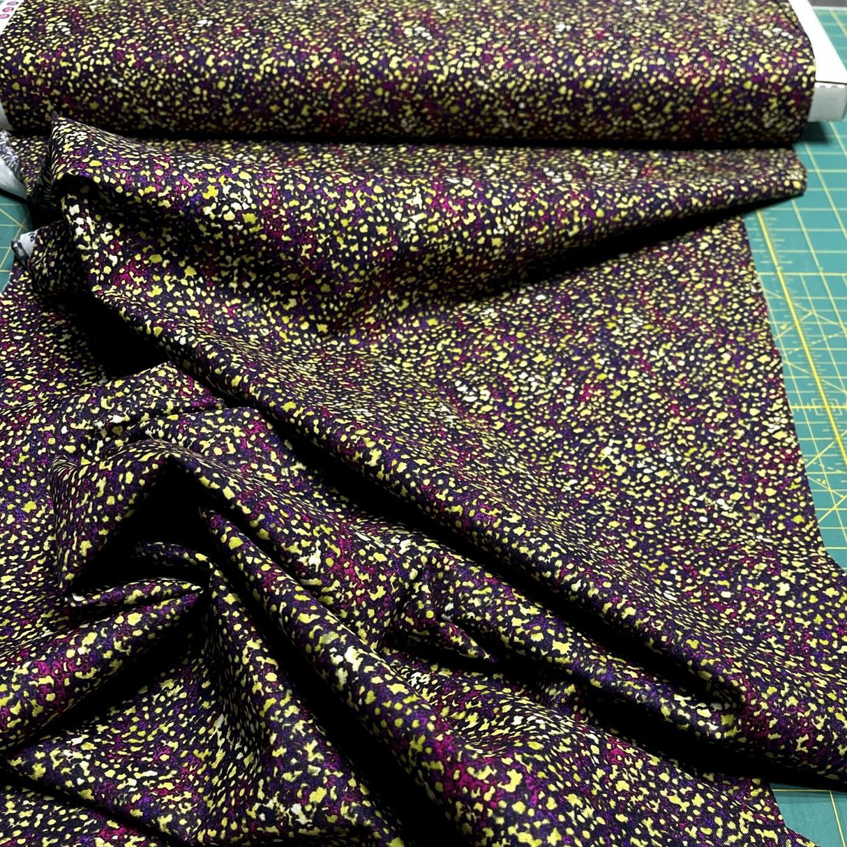 Kismet Gold fabric Pink Purple Confetti Quilting 100% Cotton fabric Paula Nadelstern for Benartex BT1775-49