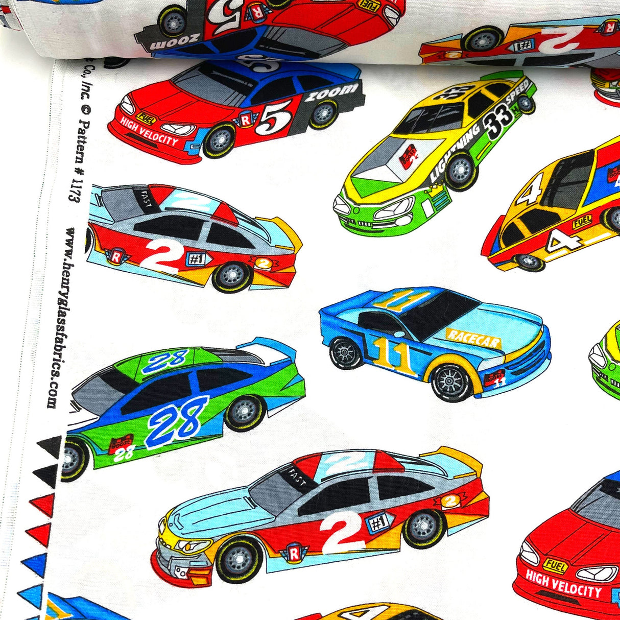 Racing Cars Fabric Fast Track Cotton Quilting fabric by First Blush Studio HG1173-08