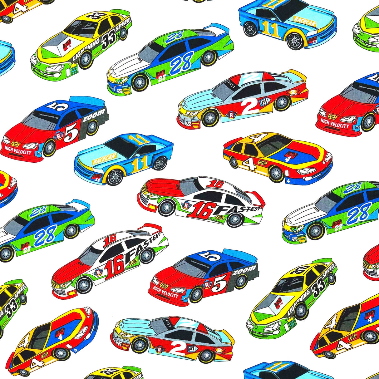 Racing Cars Fabric Fast Track Cotton Quilting fabric by First Blush Studio HG1173-08
