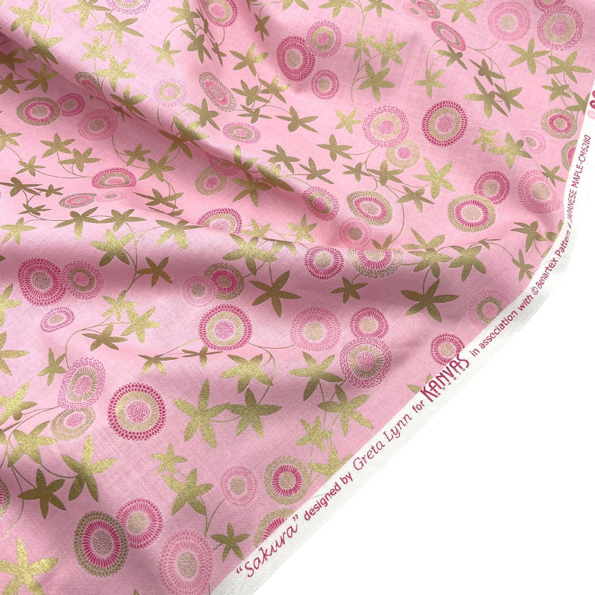 Japanese Maple fabric Sakura Greta Lynn Geisha Cotton Quilting fabric Benartex BT-CM6280