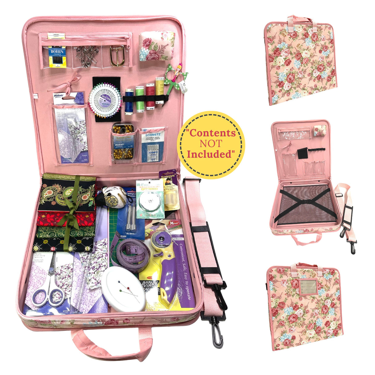 English Roses Organiser Kit, Craft carry all, Sewing tools Storage