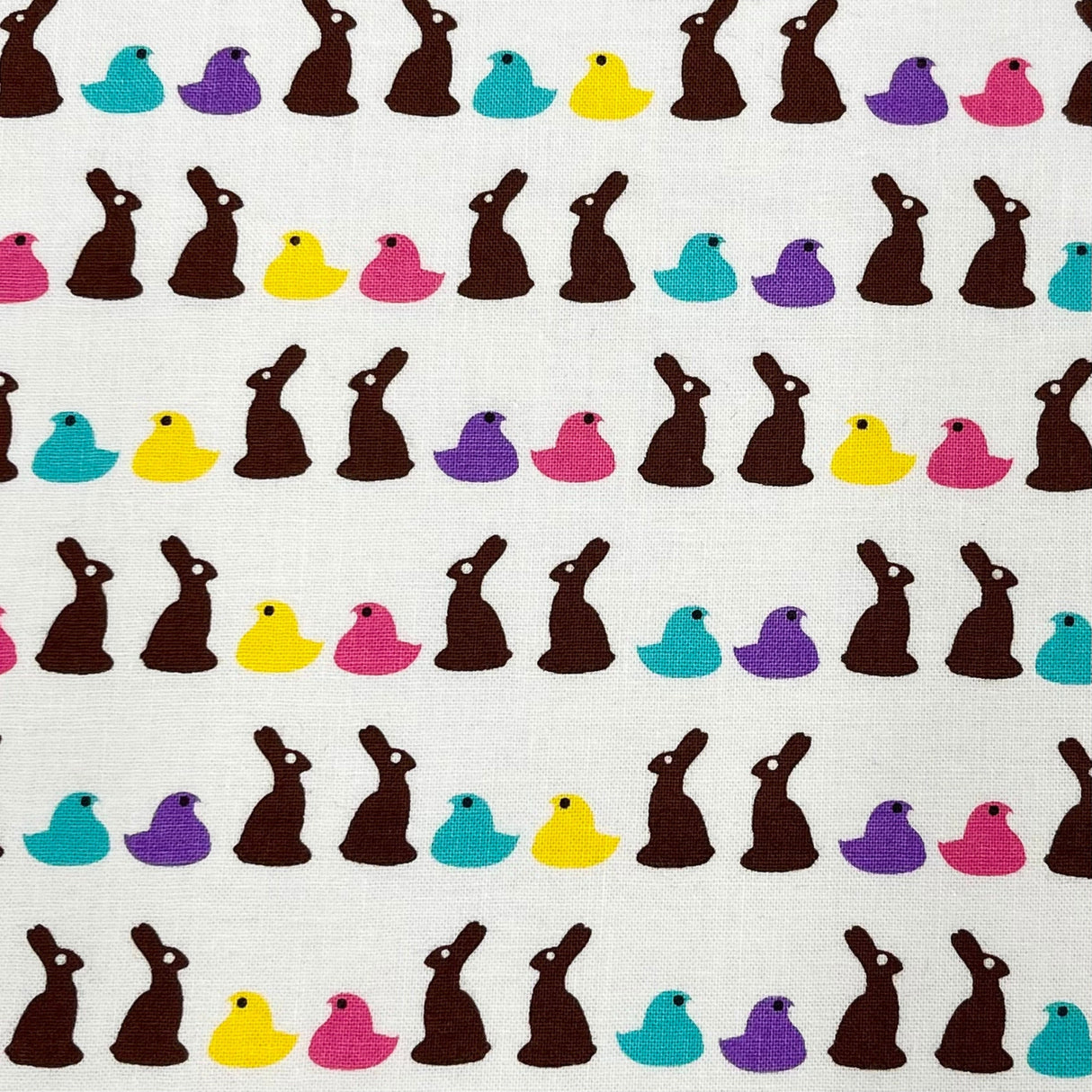 Bunny Bites, Bunny and rabbit Fabric, Cotton Quilting Fabric, Michael Miller Fabric. MM-CX6975.Whit