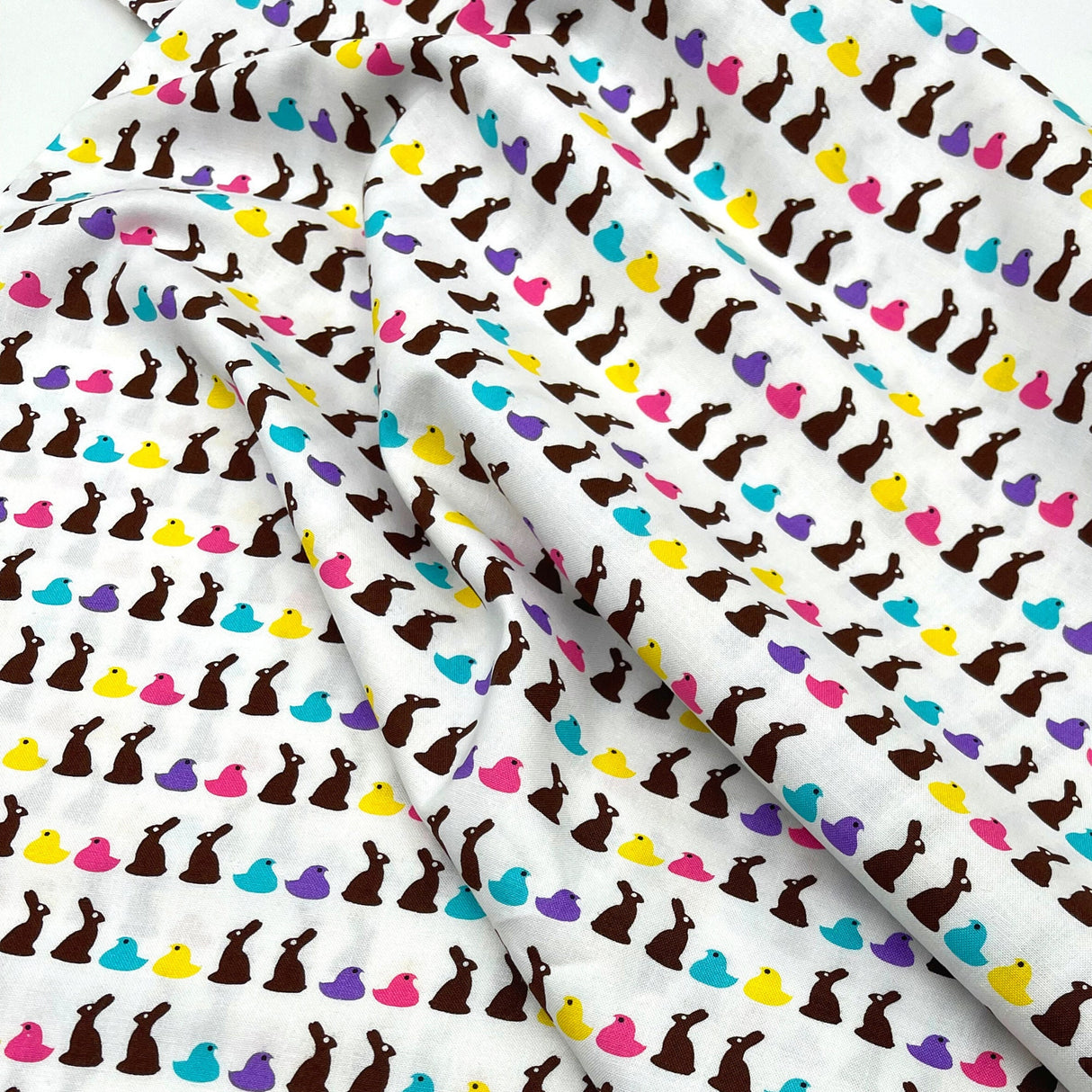 Bunny Bites, Bunny and rabbit Fabric, Cotton Quilting Fabric, Michael Miller Fabric. MM-CX6975.Whit