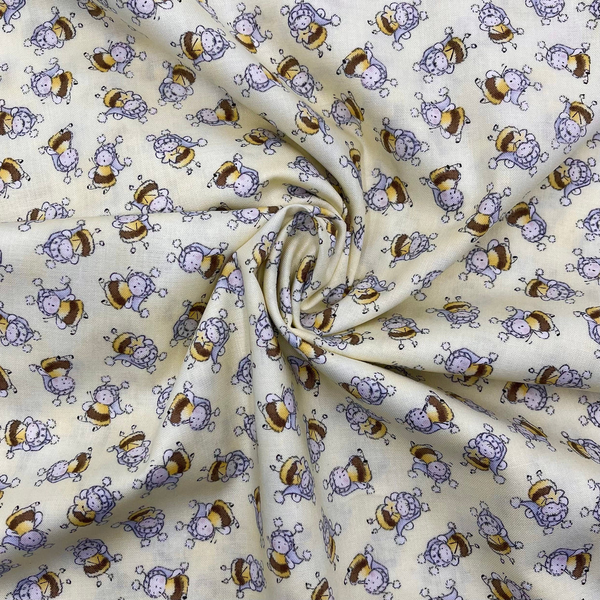 Bunnies by the Bay Quilting fabric, Bunnies Bees, Timeless Treasure (Cotton Fabric) C6455