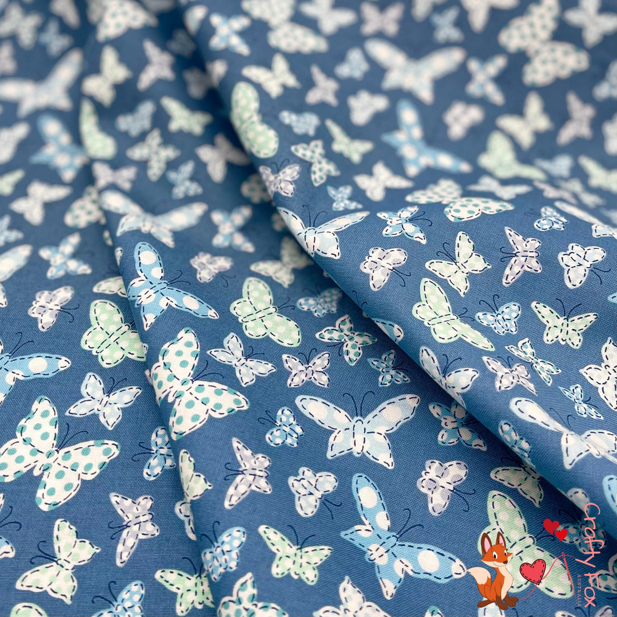 Butterfly Folly Fabric, Wedge, Quilting Cotton Fabric, Michael Miller DC7373-Wedg