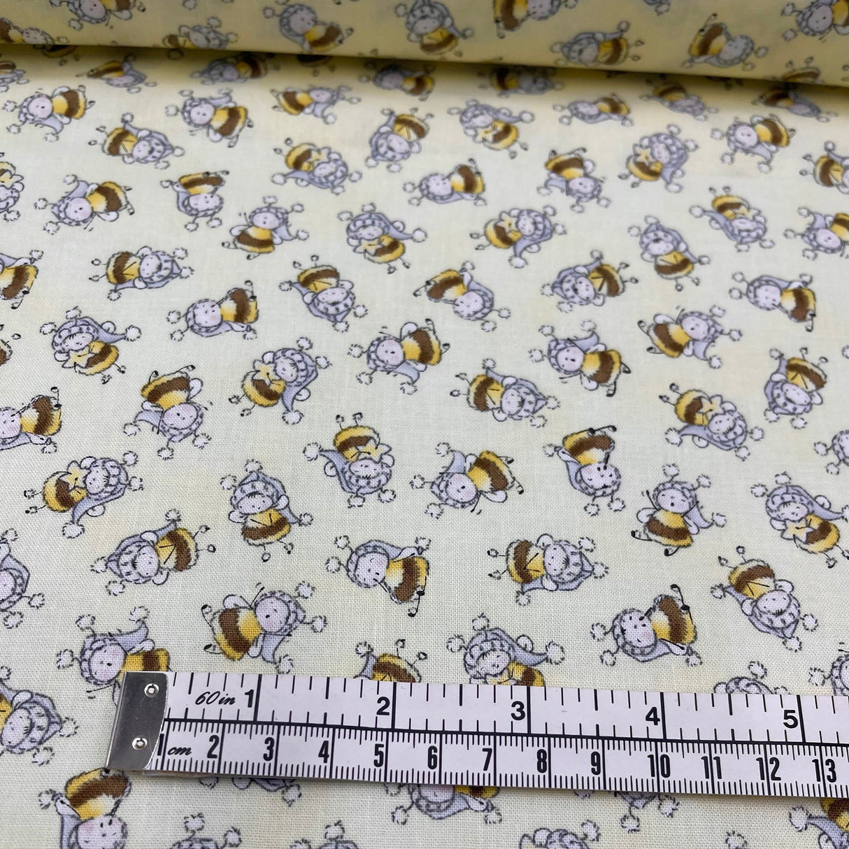 Bunnies by the Bay Quilting fabric, Bunnies Bees, Timeless Treasure (Cotton Fabric) C6455