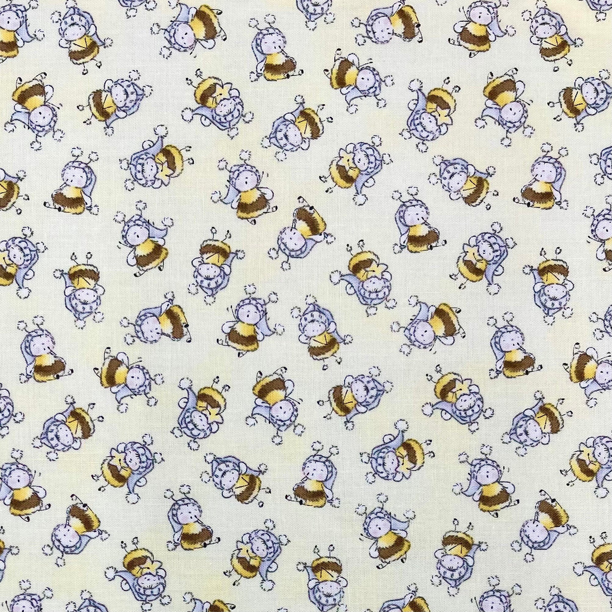 Bunnies by the Bay Quilting fabric, Bunnies Bees, Timeless Treasure (Cotton Fabric) C6455