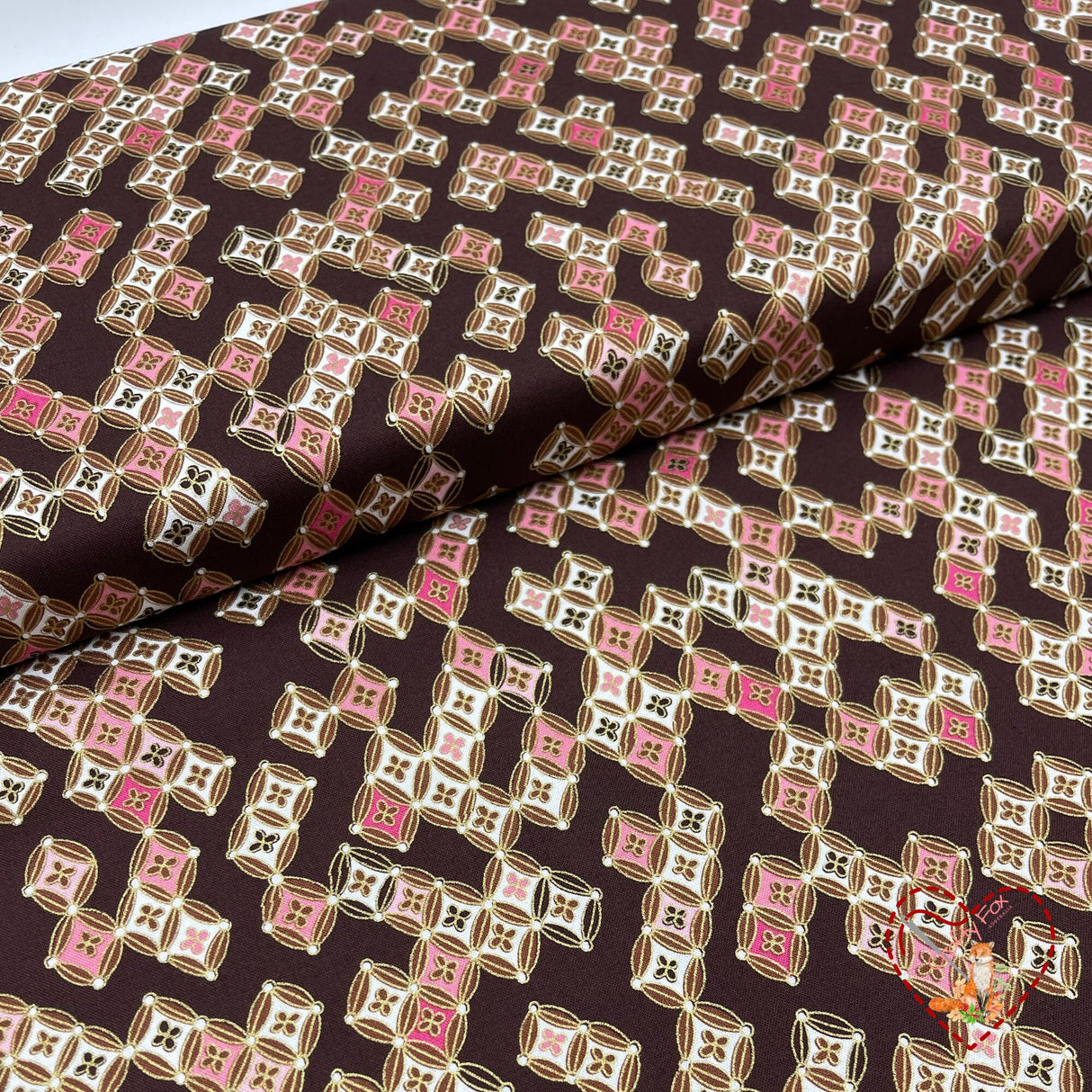 Sakura Japanese fabric by Greta Lynn, Diamonds, Geisha, Cotton Quilting fabric Benartex BT6277.77