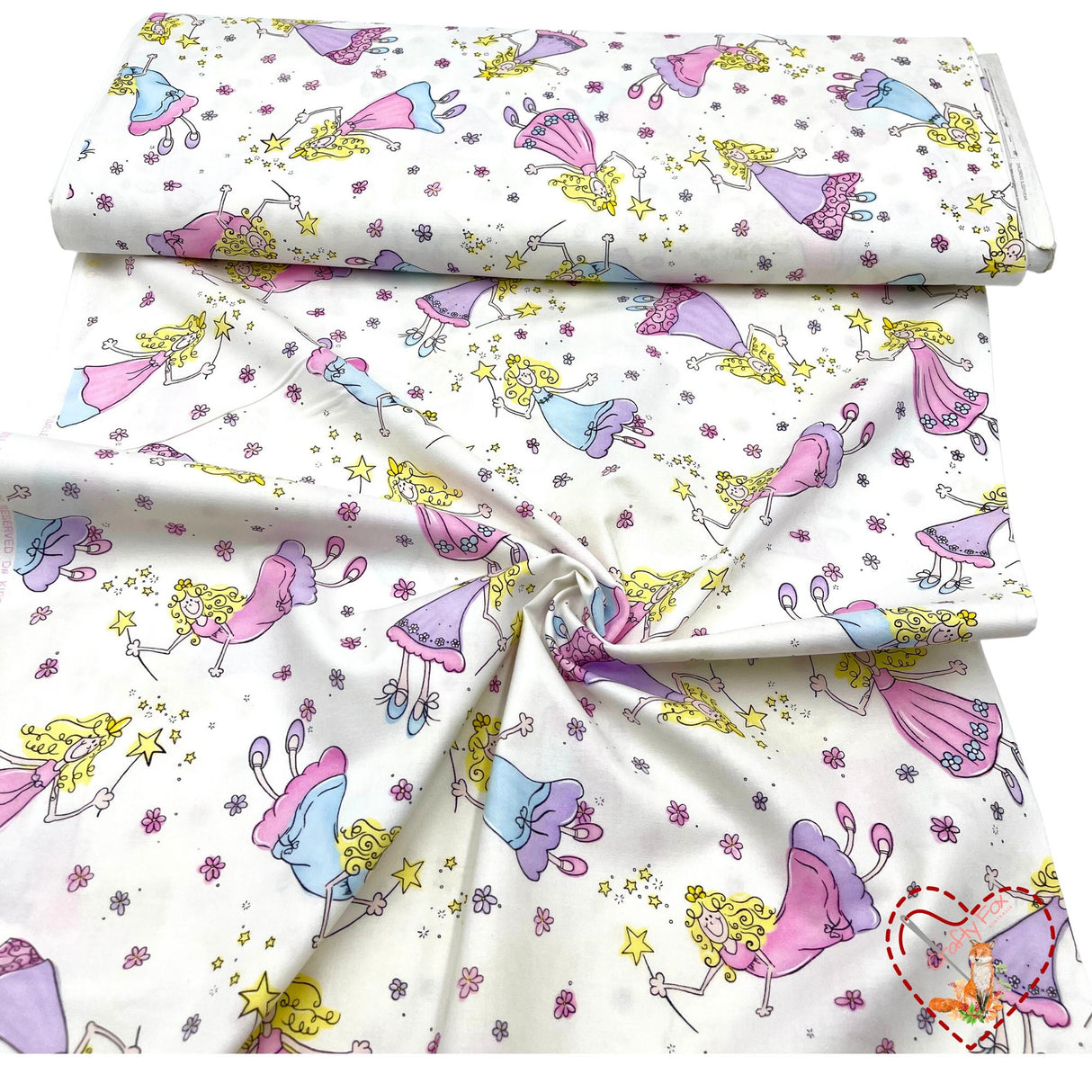 Rare Fabric, Fairies Fabric, Vintage Cotton Quilting fabric, Timeless Treasures TT-C7215